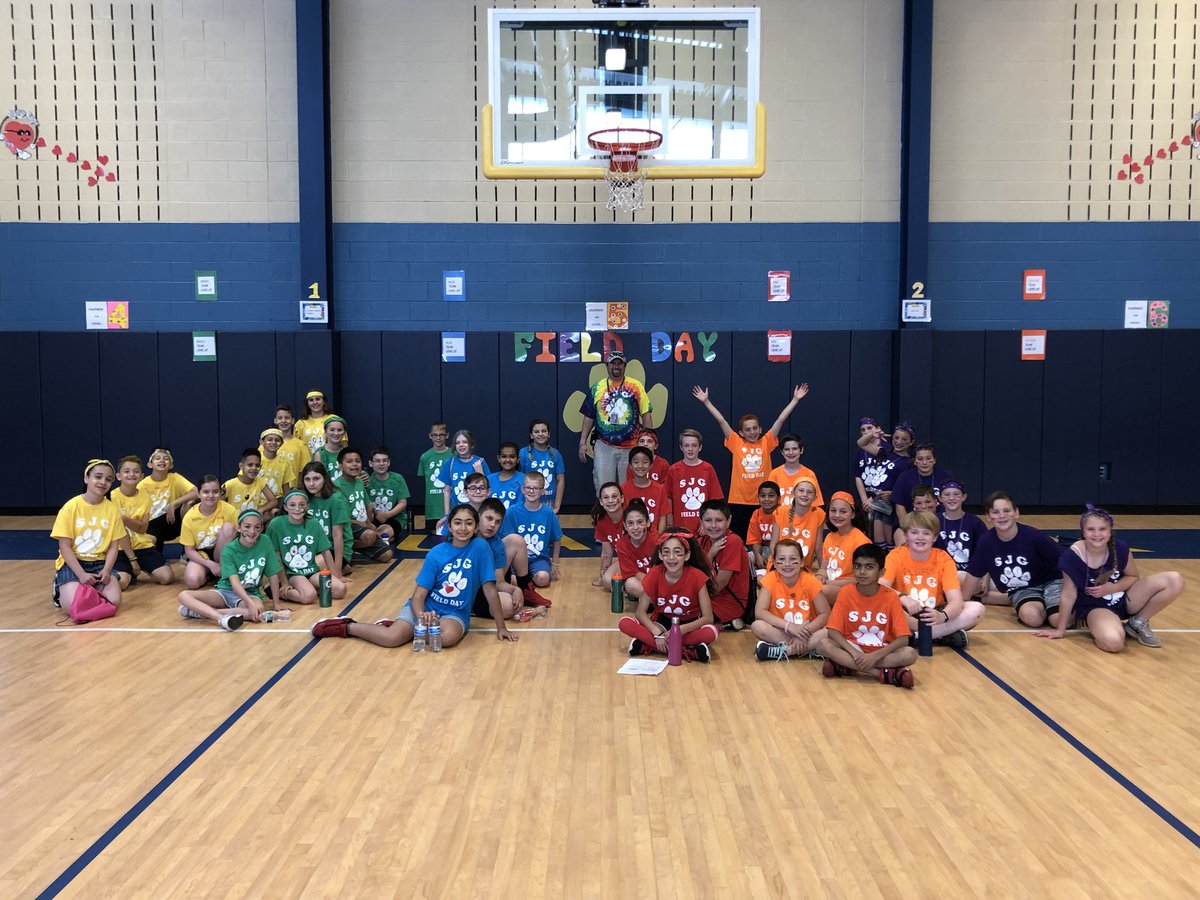 5th grade is Field Day ready!! @JMRentas <a href="/PrincipalReiner/">Matthew Reiner</a> #sjgtweets #PeqPantherPride
