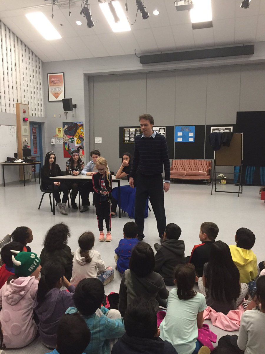 MaronMrs's tweet photo. A great trip to St. Marcellinus to see Drama performances put on by the grade 10 students. The grade 1's really enjoyed the performances. https://t.co/xPkPVWof26