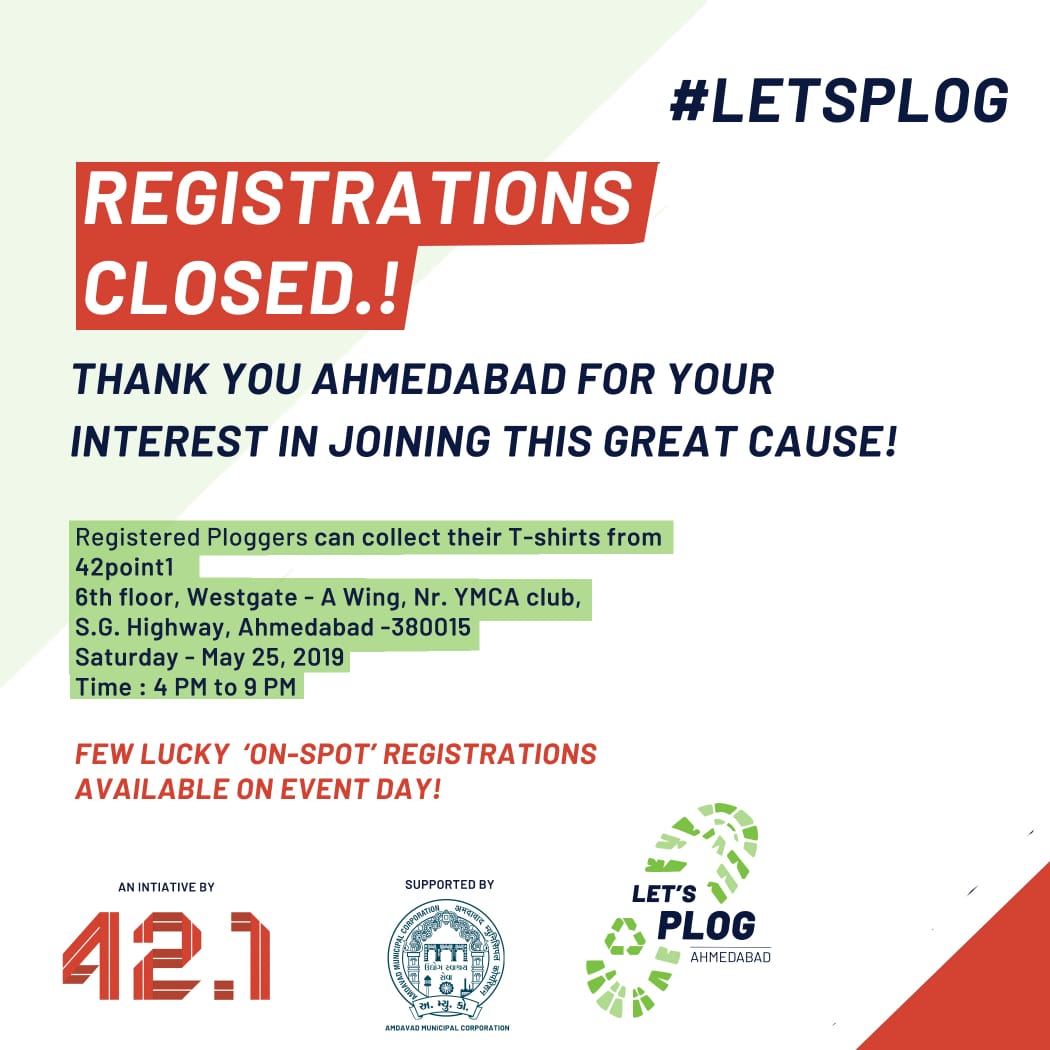 42point1 (@community42pt1) on Twitter photo Ploggers get ready to plog!
See you there on sunday.
#ploggersofindia
#ploggingisthenewjogging
#letsplog
#letsplogahmedabad
#plogittillyoudropit
#plog
#plogger
#ploglife
#ploggingahmedabad
#joggers
#joggersahmedabad
#ahmedabadrunners
<a href="/AmdavadAMC/">Amdavad Municipal Corporation</a> Ploggers get ready to plog!
See you there on sunday.
#ploggersofindia
#ploggingisthenewjogging
#letsplog
#letsplogahmedabad
#plogittillyoudropit
#plog
#plogger
#ploglife
#ploggingahmedabad
#joggers
#joggersahmedabad
#ahmedabadrunners
<a href="/AmdavadAMC/">Amdavad Municipal Corporation</a>