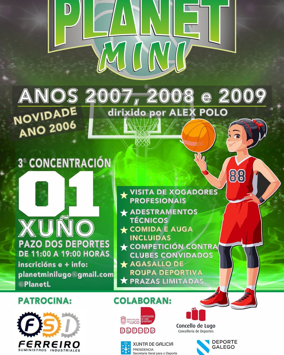 PlanetminiL's tweet photo. .@pabloabuin, entrenador ayudante del @CBBreogan estará con nosotros en la tercera concentración de Planet Mini, ayudando a l@s participantes a mejorar su baloncesto. https://t.co/jUUwF6tUbT