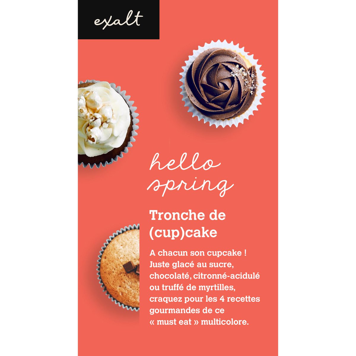 Faites pas vos tronches de (cup)cakes c'est vendredi ! En attendant le week-end craquez pour la collection Printemps 2019 d'Exalt, la marque de Compass group ! 
#food #cupcake #entreprise #restaurant #experience #client