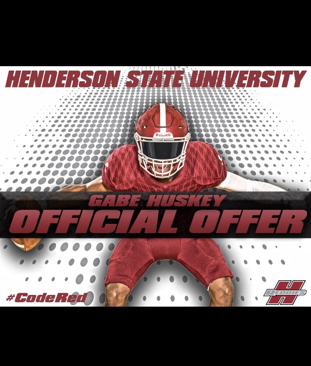 Blessed to receive an offer from Henderson state! <a href="/CodySparks/">Cody Sparks</a>
