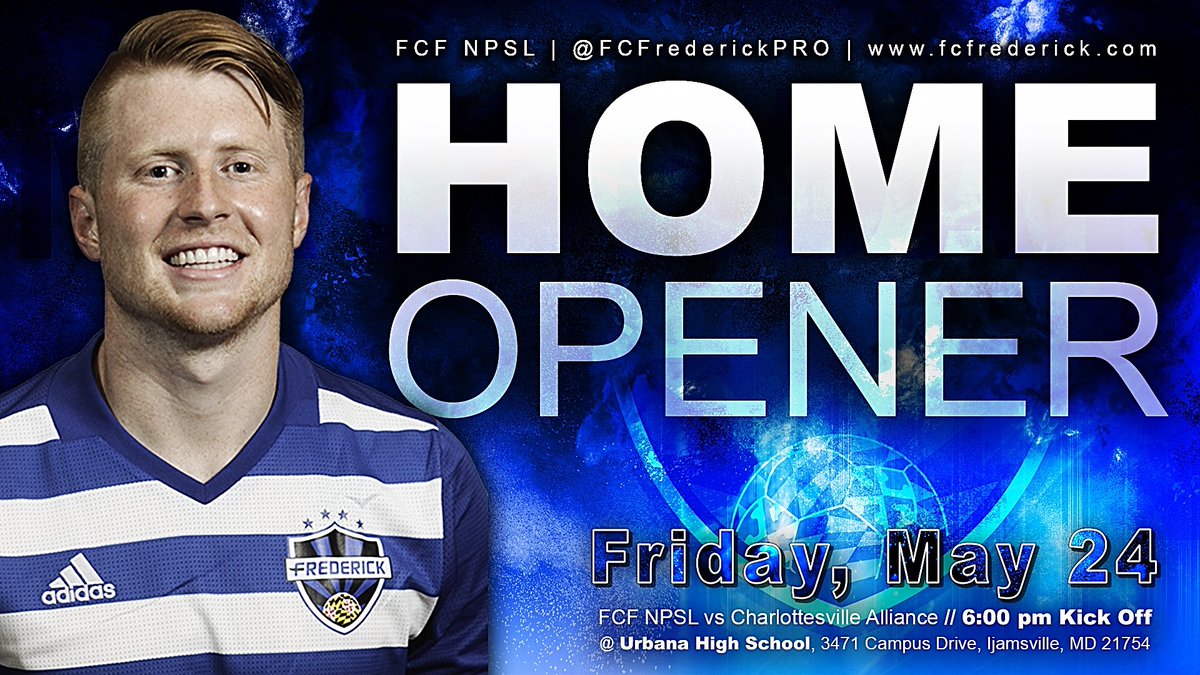 2019 NPSL HOME OPENER IS TONIGHT @ URBANA HS @ 6:00pm! Last years Mid-Atlantic Conference Champions are back for another great season! Tickets are $5 @ the gate! Players wearing FC Frederick jerseys get in free! <a href="/RepudiatorsSG/">The Repudiators</a>