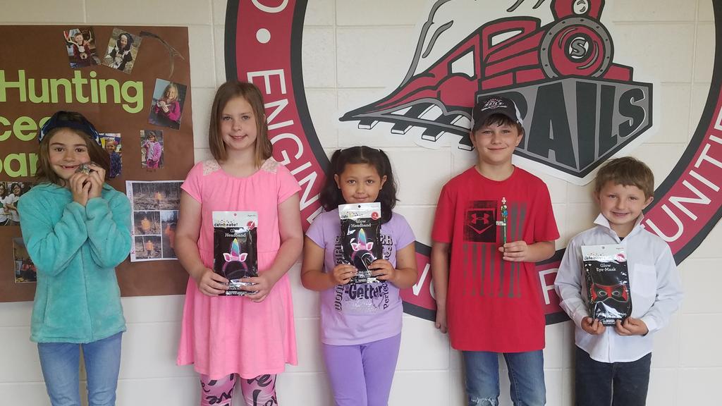 SpoonerElem's tweet photo. We have a lot of great students at SES! These are our PBIS drawing winners for this week.  Great job!!! https://t.co/exWF4BxN3y