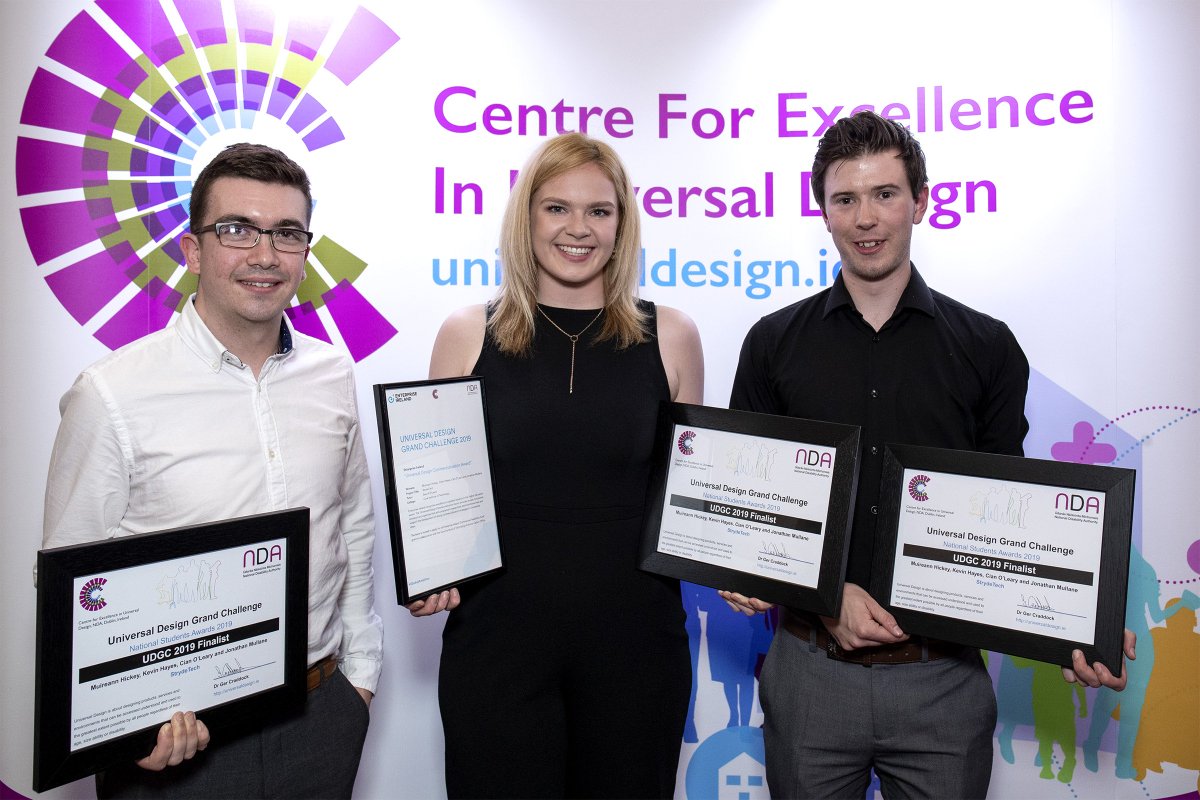 ml_loftus's tweet image. CIT's StrydeTech Team wins the UDGC 2019 Enterprise Ireland Universal Design Commercialisation Award at the National Disability Authority Centre for Excellence in Universal Design Universal Design Grand Challenge Finals 2019. @CIT_ie #STEMCIT