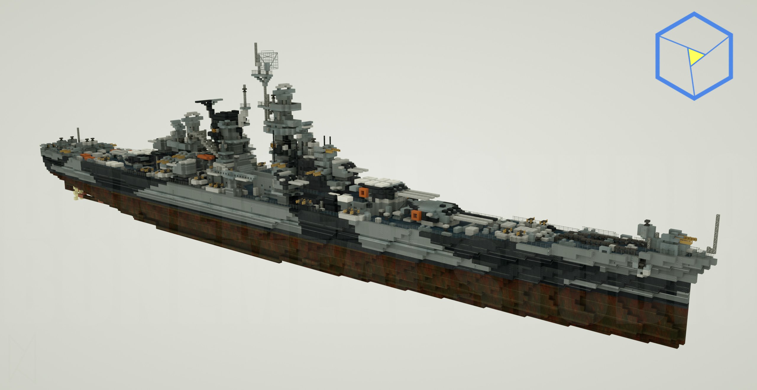 Bonemeal Studio Alaska Is Coming We Tried To Make It Look More Refined Through Rendering Do You Like It Minecraft Minecraft軍事部 Uss Alaska By Moji T Co Z1u0rdyarj Twitter