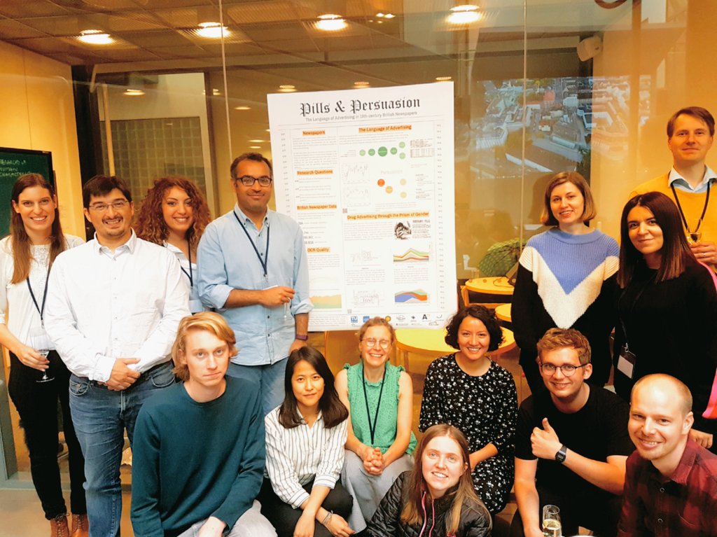 NejmaOmari's tweet photo. The end ! An amazing week with @NewsDHH19 group ! Thanks to all the organizers of this great event. #dhh19 #hackaton #HistoricalAds https://t.co/3mxtiqzfmV