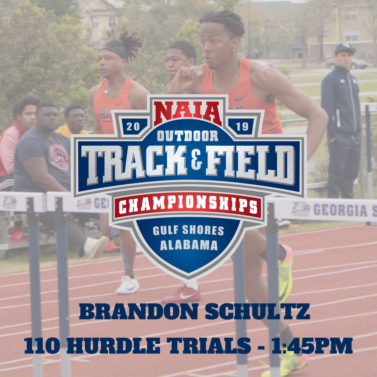 Brandon Schultz looks to qualify for the 110 meter hurdle final today at 1:45pm CST and continue his historic season. Results can be followed here: results.flotrack.org/?mid=1609