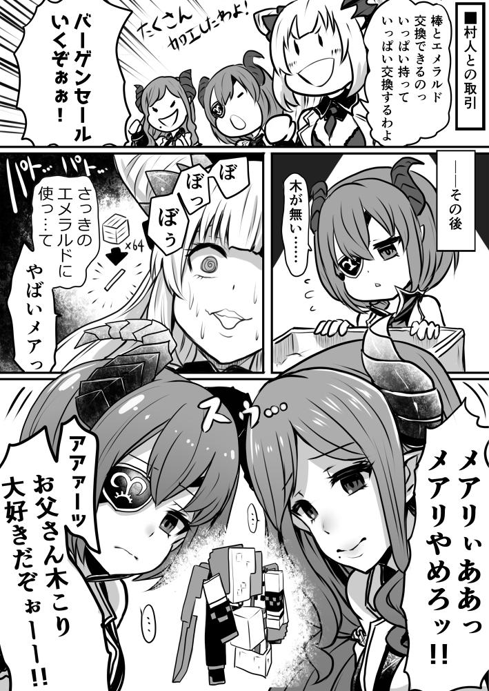 (ミコちゃんが集めた)原木を二人のために棒に加工する愛と悲劇　  #パトラのアトリエ #ミコのえほん #メアリのメモリー 