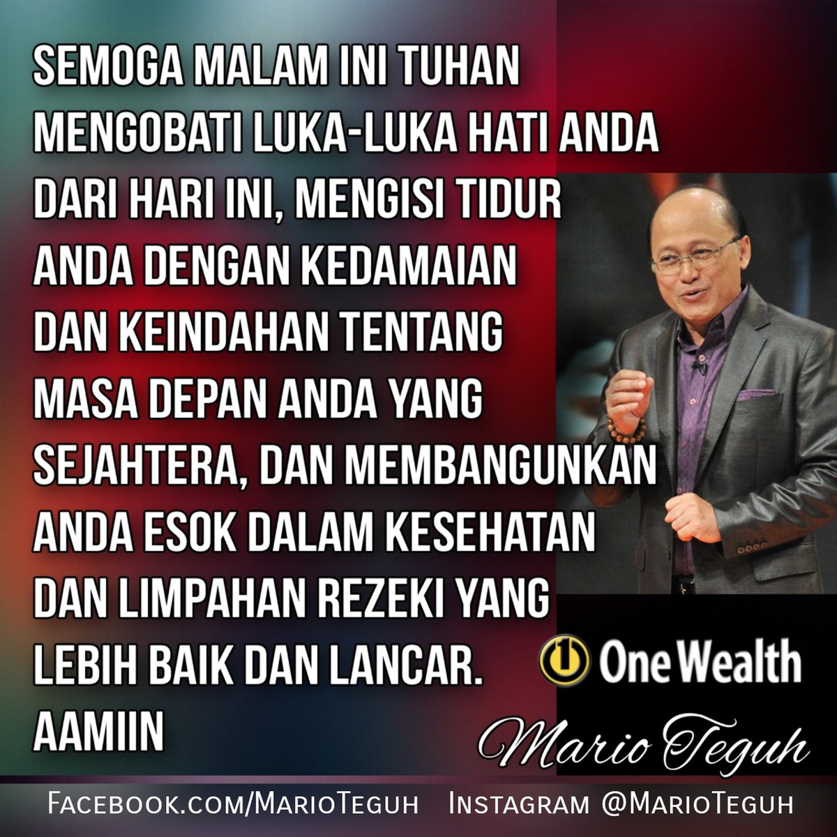 Mario Teguh tweet media