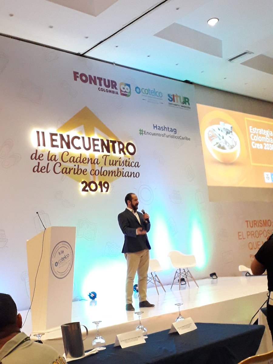 SiturCesar's tweet photo. En el primer día del #EncuentroTurísticoCaribe Felipe Buitrago, consejero de Presidencia para Asuntos Económicos y Estratégicos, dialogó sobre la Economía Naranja aplicada al Turismo
#SITURCesar #Turismo
@HotelesenSmr @CCVALLEDUPAR https://t.co/IcIFncQBkE