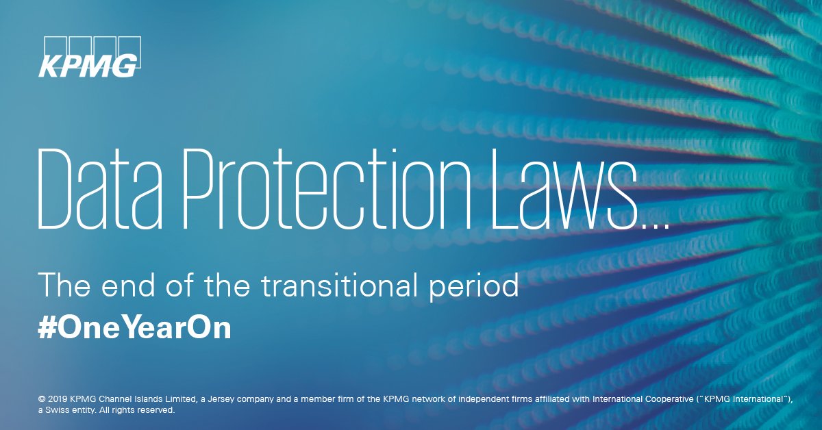 KPMGCDs's tweet photo. Don’t forget the transitional period for the #Jersey and #Guernsey Data Protection laws is up on 25 May 2019! Speak to our #DataProtection team for more info. #OneYearOn https://t.co/1Q7YS9LCAs