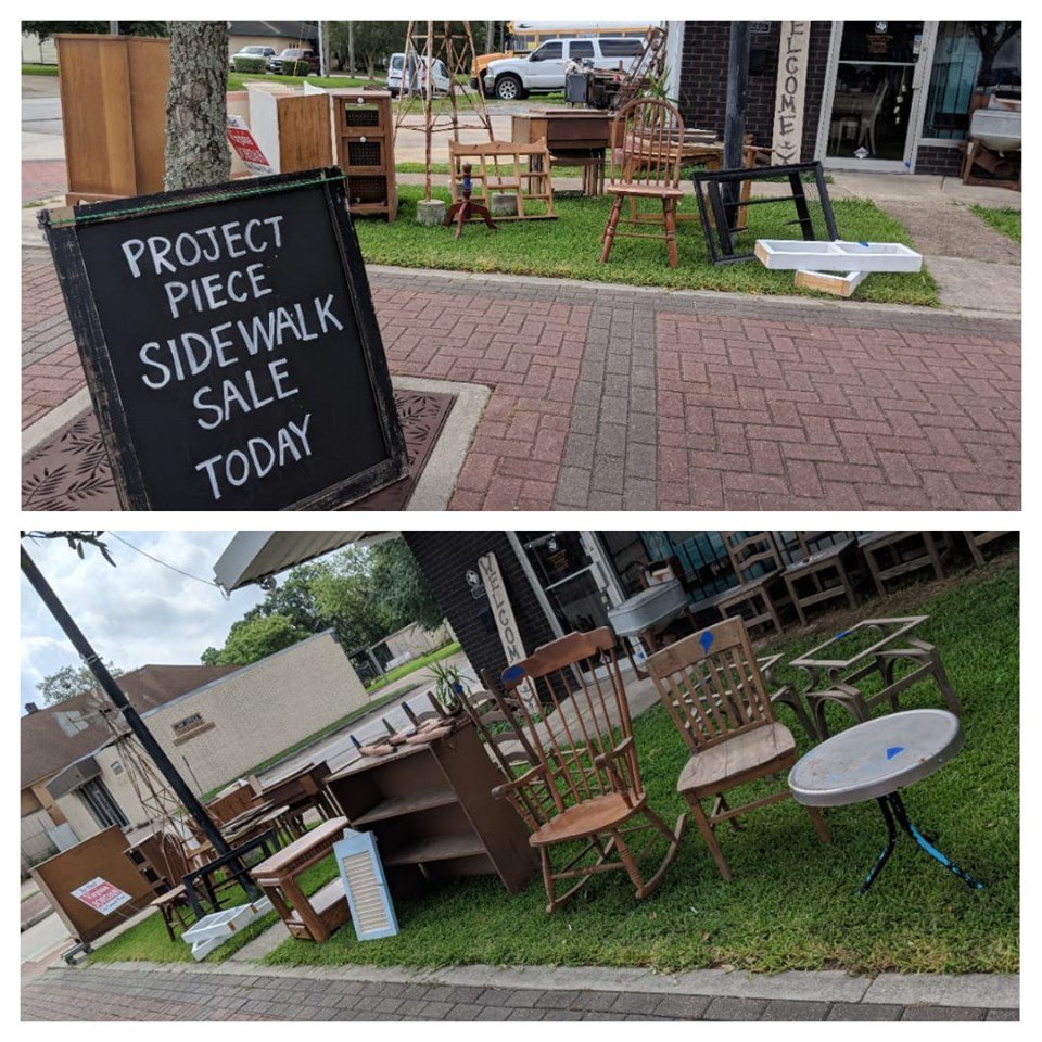 farmroad409's tweet photo. We're clearing out to make room for even more new stuff! Project pieces out front today for hardly nothin!
2515 Calder at 9th, Beaumont https://t.co/2Jv6UXP4Zi
