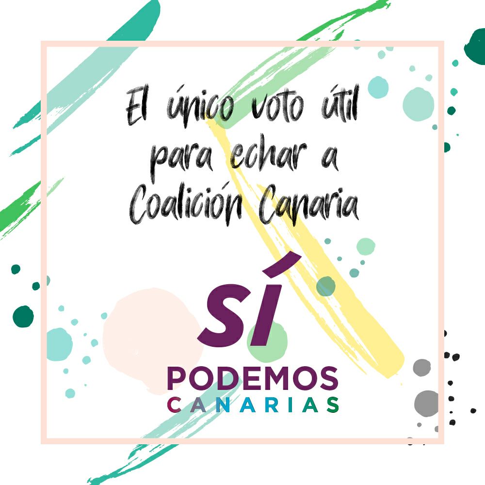 Estamos a horas de poder celebrar un cambio de ciclo político donde, con fuerzas como #SiPodemosCanarias, podamos gobernar sin sectarismo ni clientelismo.

Debemos cambiar el <a href="/GranCanariaCab/">Cabildo Gran Canaria</a> y el <a href="/parcan/">Parlamento Canarias</a> por eso, mi apoyo a <a href="/noepmp/">Noemí Santana Perera</a> y su equipo.