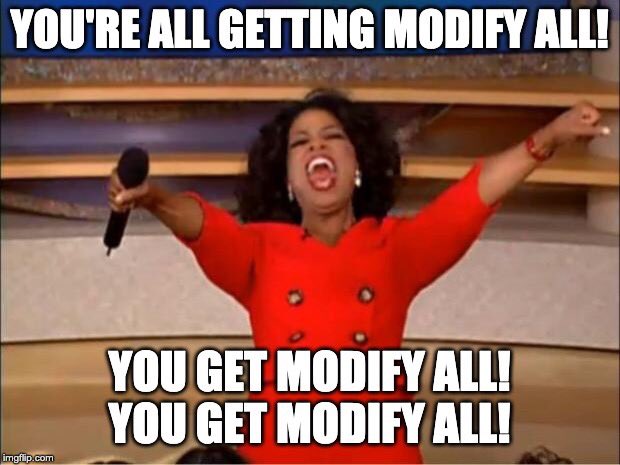 nanahg3's tweet photo. @SalesforceAdmns @NotIsBlank @yramtSFDC @billpowell__c @Roger__Miranda @Bashdin @jeanvelonis @_AleksM Oh yeah! This week specifically our #AwesomeAdmin superpower was getting our perms and profiles rebuilt after #permageddon

@jmwagner @StephanieFoerst @marshallbking https://t.co/NsGJcnvsNS