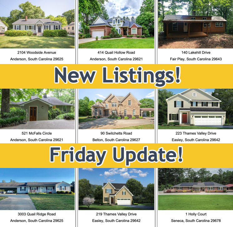 searchthearea's tweet photo. Today's newest home listings!  View all MLS listings at https://t.co/D3m1jhiKHp   #andersonsc #clemsonsc #senecasc #lakehartwell #lakekeowee #southcarolina https://t.co/ELf01Znc0U