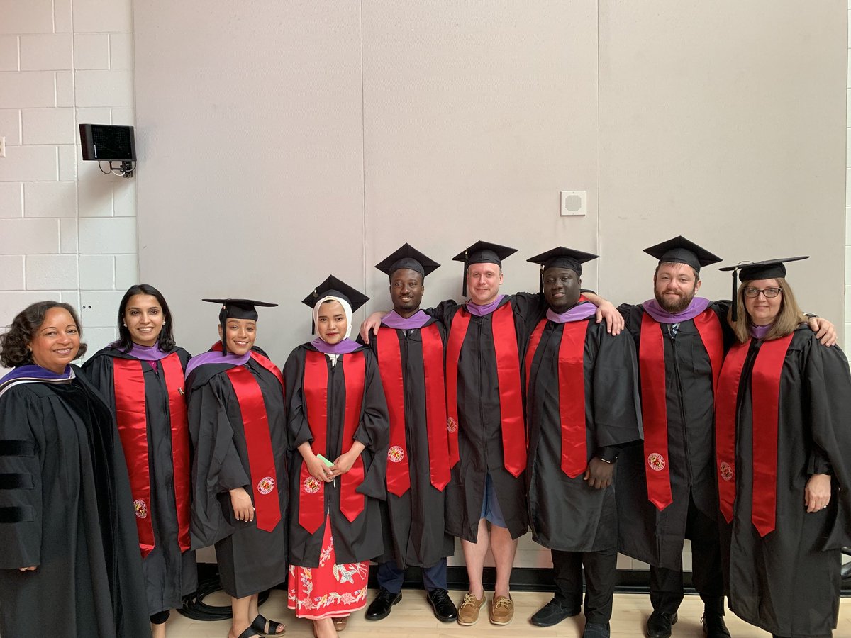 MRED Graduates with Maria Day-Marshall and Tanya Bansal getting ready for Commencement! Congratulations!
@UMD_MAPPD #UMD