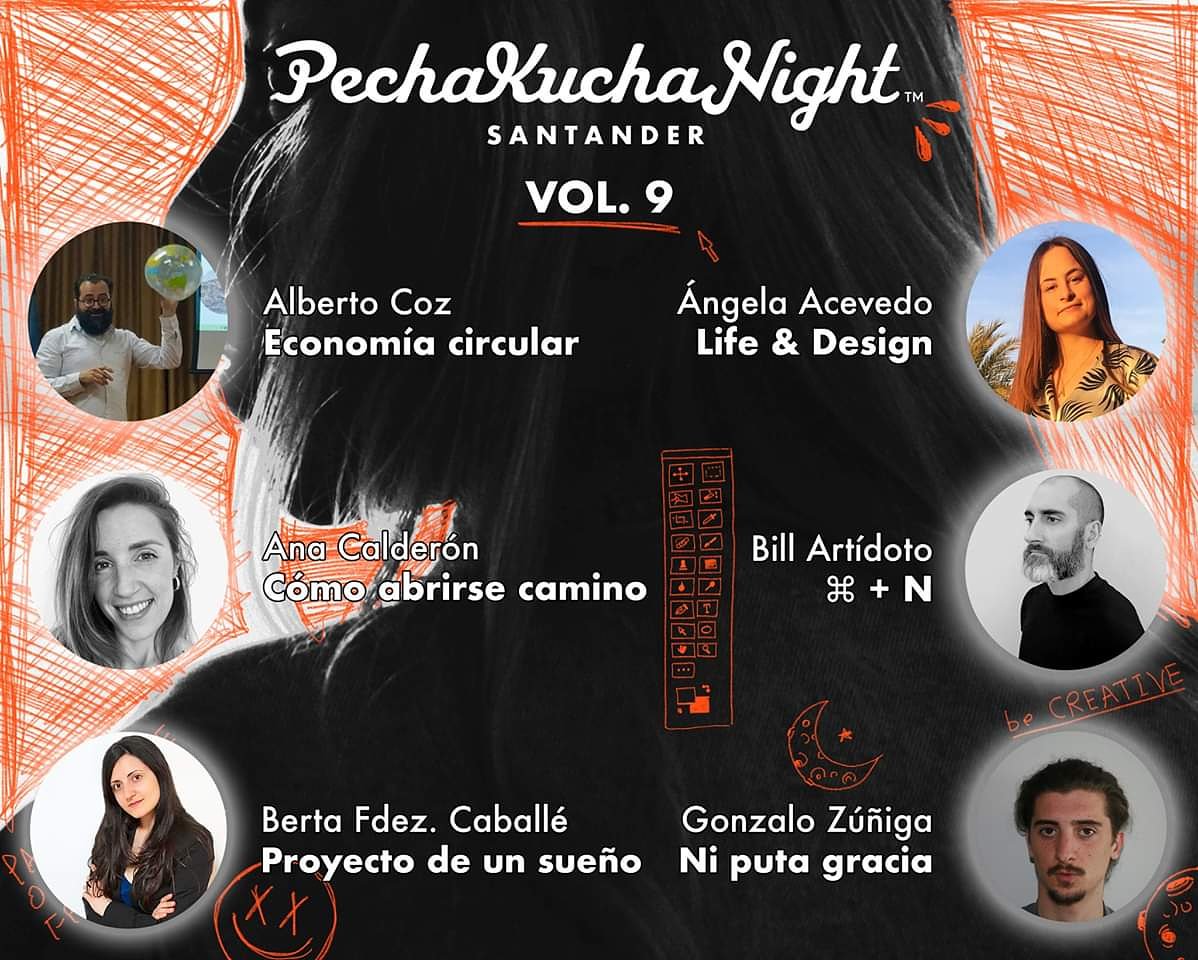 PechaKuchaSDR's tweet photo. Esta noche, celebramos nuestro noveno volumen y lo dedicamos al diseño en todas sus facetas.
#PechaKucha #PechaKuchaNight #PechaKuchaNightSantander #Santander #Cantabria #Diseño #Design #DiseñoGrafico https://t.co/l8SE592uis