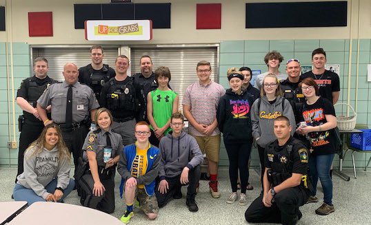 Started the morning at Franklin HS <a href="/FASDWellness/">FASD Wellness</a> for Coffee with a Cop. ☕️ Local law enforcement interacting with students was a great start to the day. ➡️ Thanks Miss Martino &amp; Mrs. Hollidge for organizing! #franklinpa <a href="/exploreVenango/">exploreVenango</a> <a href="/The_Derrick/">The Derrick</a>