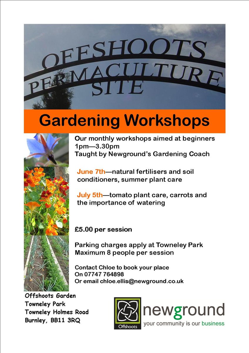 Our gardening workshops are a bargain at £5.00 per person!!  Contact our Gardening Coach on 07747764898 to book on the next ones.  <a href="/nwgrnd/">Newground</a>