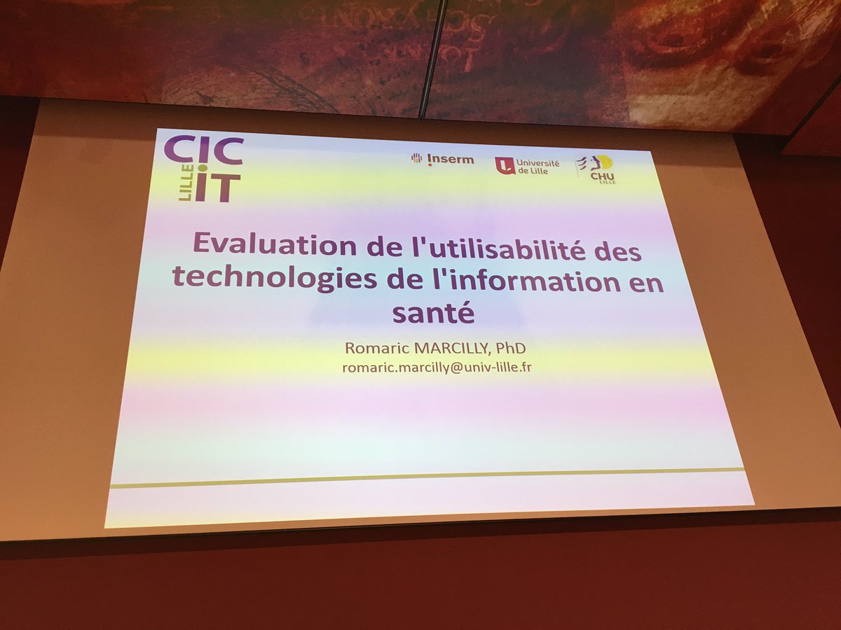 ChaireESante's tweet photo. Conférence plénière sur #utilisabilité des #TIsante2019 par Romaric Marcilly chercheur #evalab https://t.co/eCHhYtRFRz