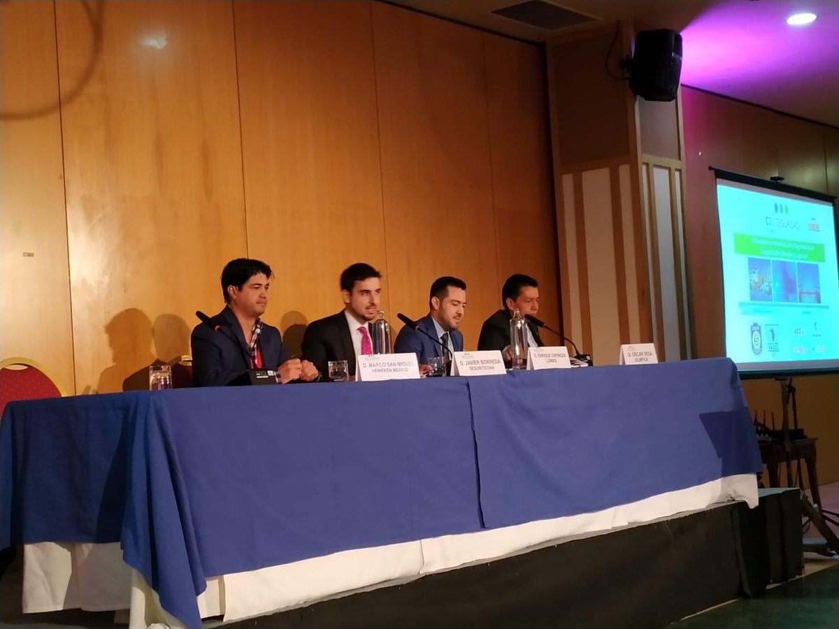 Segurilatam's tweet photo. Los directores de Seguridad de @olimpicaSA, @Heineken_MX y @lowesmexico han compartido sus experiencias en el encuentro #3SegComercio organizado por nuestra revista hermana @Seguritecnia en Antequera #Málaga #España https://t.co/PQNgrkVurC