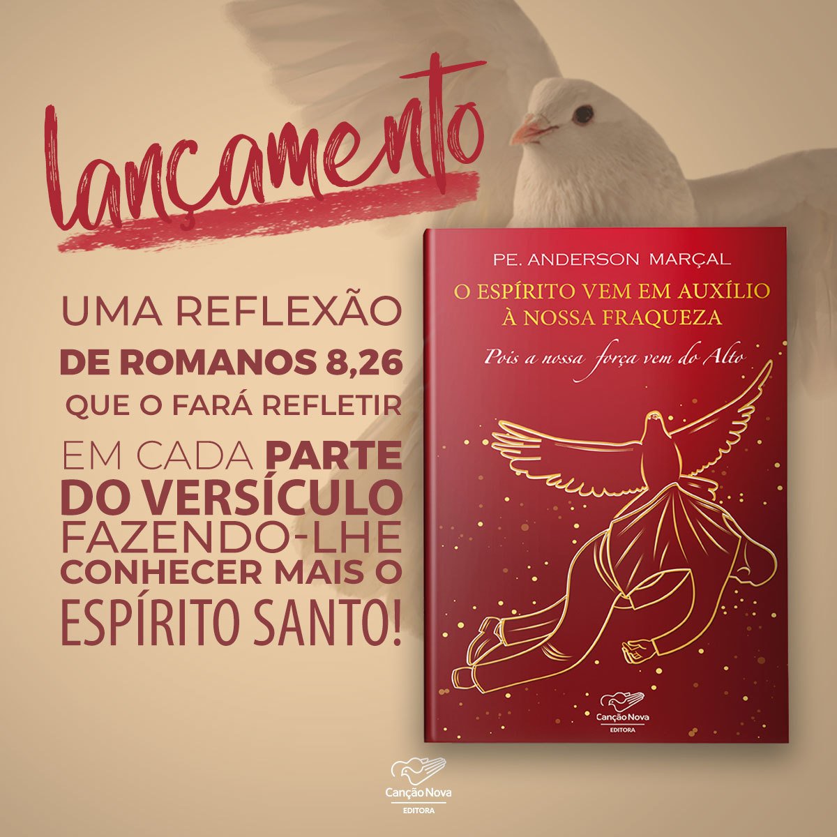 editoracn's tweet photo. No livro: “O Espírito vem em auxílio à nossa fraqueza” do Pe. Anderson Marçal você descobrirá como o Espírito Santo intercede por você e o quanto somos dependentes dele. Entre em nossa loja e conheça mais esse livro!  ❤ #cancaonova #editoracn https://t.co/uN2YDbLsek
