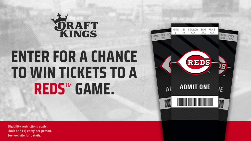 Cincinnati Reds on X: 🚨 #REDS TICKET GIVEAWAY 🚨 Enter now for your shot  at two tickets to an upcoming home game, courtesy of @DraftKings. Here's  what you have to do: 1.