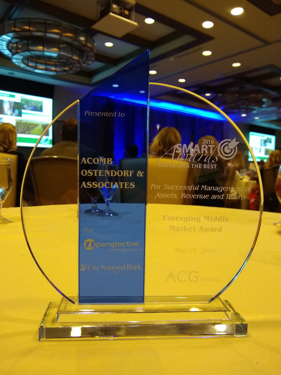insideAOA's tweet image. We are honored to receive an ACG SMART "Emerging Middle Market" Award! Our one and only Mike Ostendorf, pictured second from the left, accepted the award. 

#InsideAOA #ACG #SMARTAwards #ThemedEntertainment #Growth