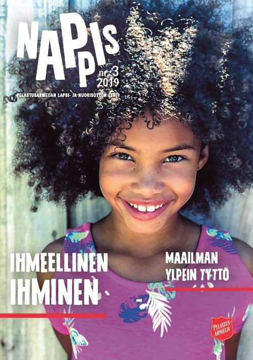 Nuoriso's tweet photo. Oletko miettinyt, miten hienoa on olla ihminen: miten kehomme toimii ja miten monenlaisia, ainutlaatuisia ihmisiä meitä on? Kesä-NAPPIKSEN aiheena on ihmeellinen ihminen! Lehden voi hakea Pelastusarmeijan osastoista tai kirpputoreilta tai lukea ja tilata: https://t.co/VV9ECAG0VC https://t.co/yuquGJhtmu