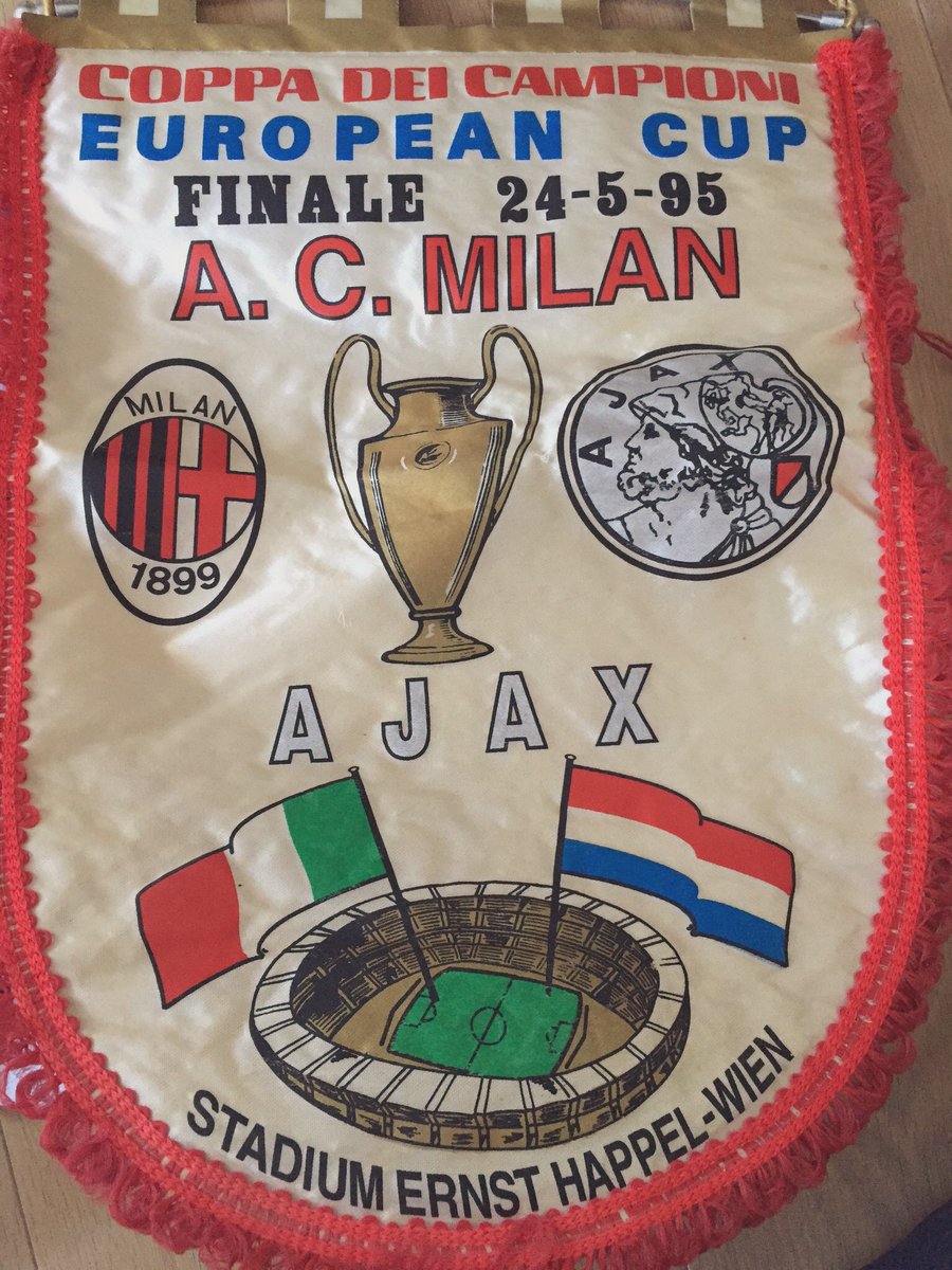 #otd in 1995: Ajax- AC Milan. We waren erbij <a href="/danielfransman/">Daniël Fransman</a>. Wat een heerlijke herinnering