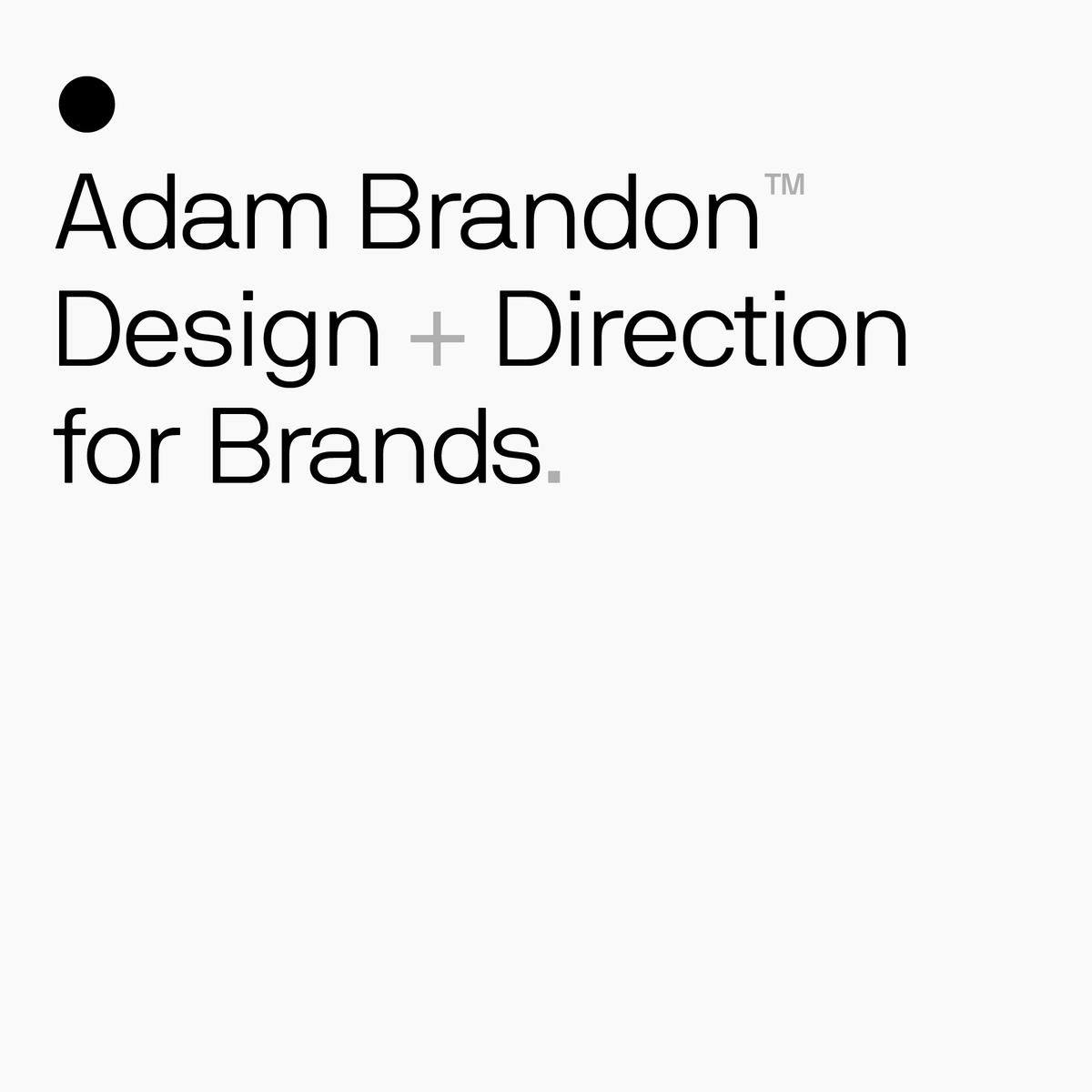 Hey everybody. It's been a while.
Pleased to announce I have a new website → adam-brandon.com
I'm now also FREELANCE in NYC and beyond.
RT's appreciated.