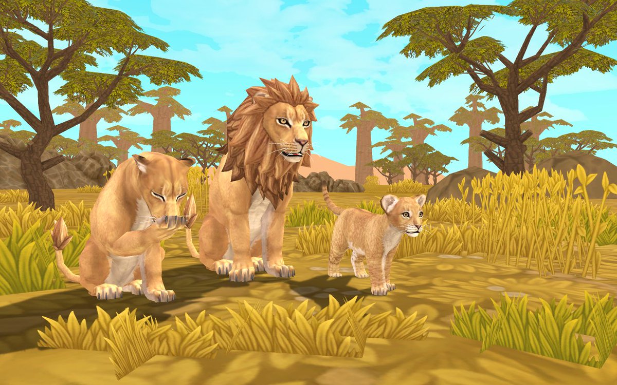 TurboRocketGame's tweet image. The second season starts in WildCraft!

The first season was about forest animals, now we are switching to a new biome - savannah! And the first playable animal will be the king of all the animals - Lion!