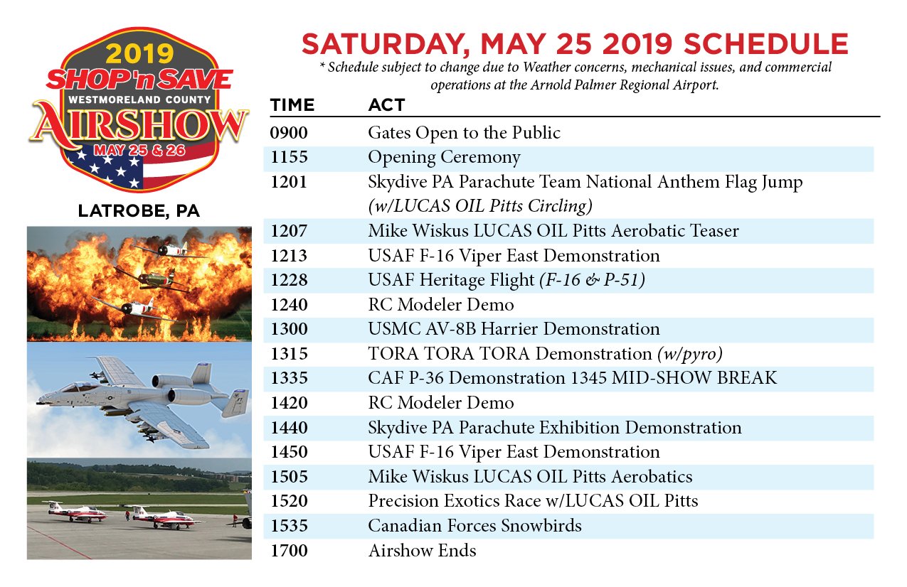 Westmoreland County Airshow on Twitter "PRESENTING The Airshow