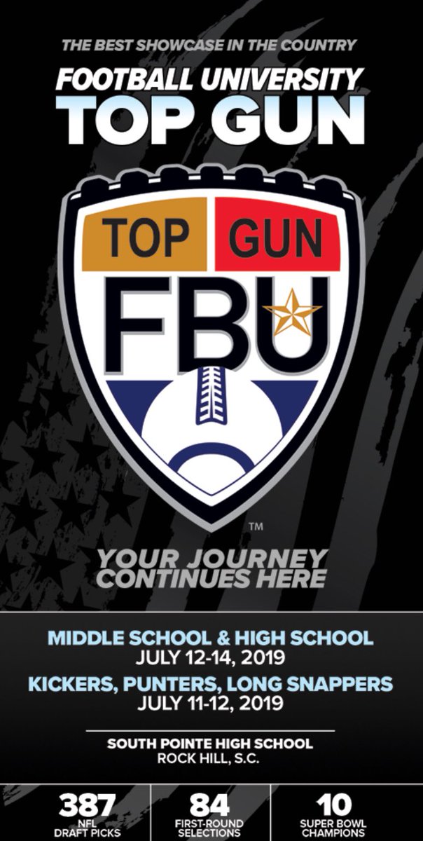 qualewis04's tweet photo. Truly Blessed &amp; Honored to be invited to the @FBUcamp Top Gun 2019. Thank you @fbuniversity12 https://t.co/TyyFkvs6JS