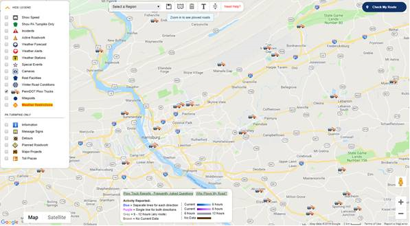 PennDOTNews's tweet photo. 511PA got a new look in time for #MemorialDay weekend. Now you can get
travel info on the go for PennDOT and @PA_Turnpike! Check the "Historic Holiday Traffic" page for the best times to travel this weekend. → https://t.co/tQiabGwWoZ #PASafety #511PA #PATraffic https://t.co/KSkDinrlvv