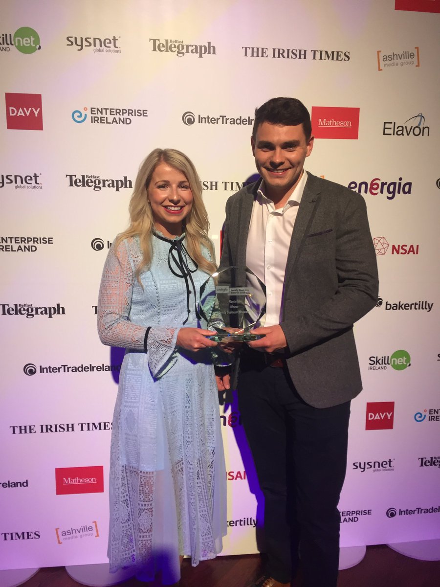 The Family Business CSR Award
goes to <a href="/FleetwiseLtd/">Fleetwise Ltd</a>! Congratulations guys! (That dress needs an award too! 😱)
#FamilyBusinessAwards