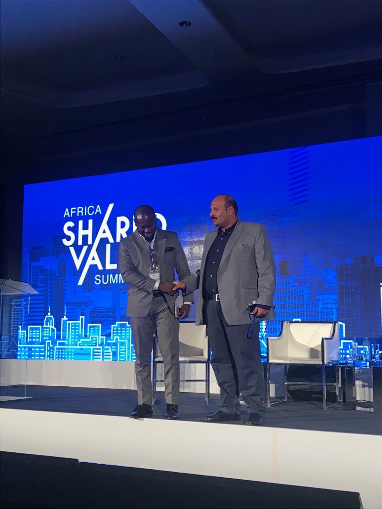Awoonor's tweet photo. Discussing #SharedValue as a competitive strategy that drives social progress, comparing the African and Indian economic landscapes with @kautiliya @SVAItweets @shared_value #ASVS19 #SharedValueAfrica https://t.co/gVFtDov2o8