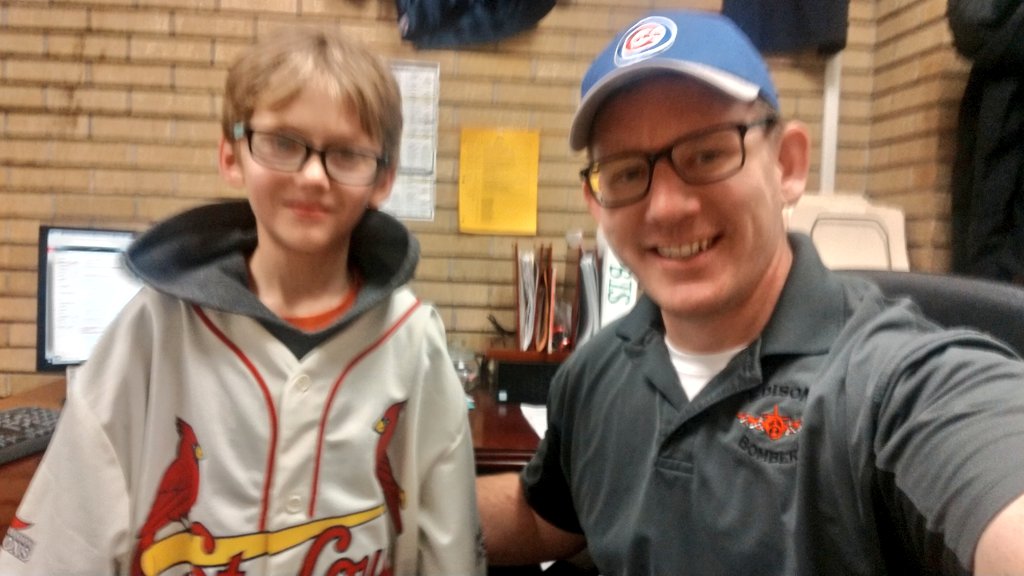 edisonbombersCT's tweet photo. The only person to ever get me to wear Cubs gear. Thanks for a great year Gawin! 
#mac185
#cardinals
#4inthedivision https://t.co/CANU8dUKq9