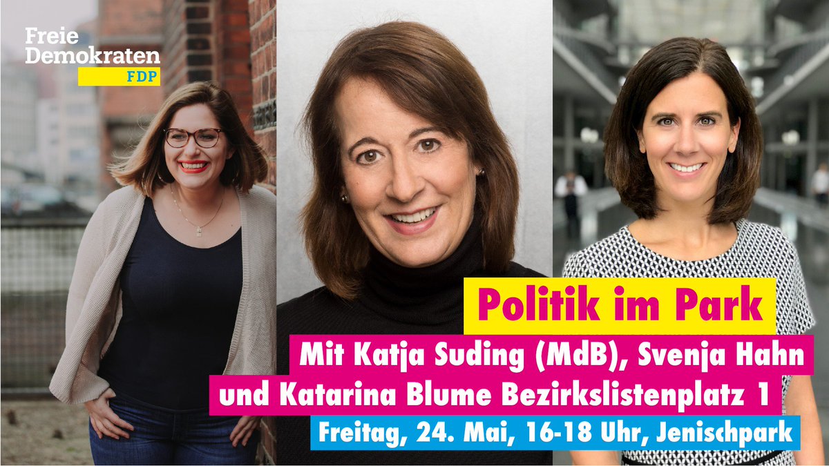 FDP Altona (@fdpaltona) on Twitter photo Jetzt im Jenischpark: Gelegenheit zur Diskussion mit Spitzenkandidatin für die Bezirkswahlen, <a href="/KatarinaBlume/">Katarina Blume</a> der Europawahlkandidatin <a href="/svenja_hahn/">Svenja Hahn MdEP</a>, der Landesvorsitzenden <a href="/KatjaSuding/">KatjaSuding</a> sowie anderen Bezirkskandidaten. Jetzt im Jenischpark: Gelegenheit zur Diskussion mit Spitzenkandidatin für die Bezirkswahlen, <a href="/KatarinaBlume/">Katarina Blume</a> der Europawahlkandidatin <a href="/svenja_hahn/">Svenja Hahn MdEP</a>, der Landesvorsitzenden <a href="/KatjaSuding/">KatjaSuding</a> sowie anderen Bezirkskandidaten.