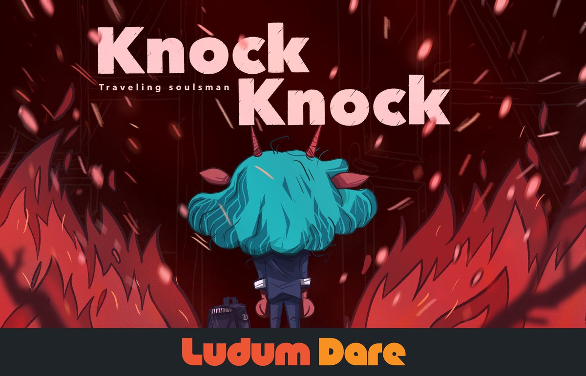 Les résultats du #ldjam sont tombés, notre jeu Knock Knock s'en tire avec la 9ème place du classement, sur 1817 participations ! 
On doit bien avouer qu'on est plutôt pas mal fiers !

Venez le tester ici : 
angrysquirrels.itch.io/ld44-knock-kno…
(🇬🇧 jeu en anglais)