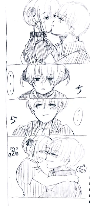 キスした後に笑い合う沖神ちゃん
いちごちゃんからお題いただきました〜😊💕 