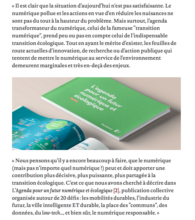 3 questions <a href="/RenaudFrancou/">RenaudFrancou</a> sur les liens entre numérique et écologie aujourd'hui, par <a href="/futuribles_int/">Futuribles</a> : futuribles.com/fr/article/rec…
"La principale force du numérique l'écologie n’est pas à chercher du côté du calcul, mais du partage, la collaboration et le lien social"
#transitions2