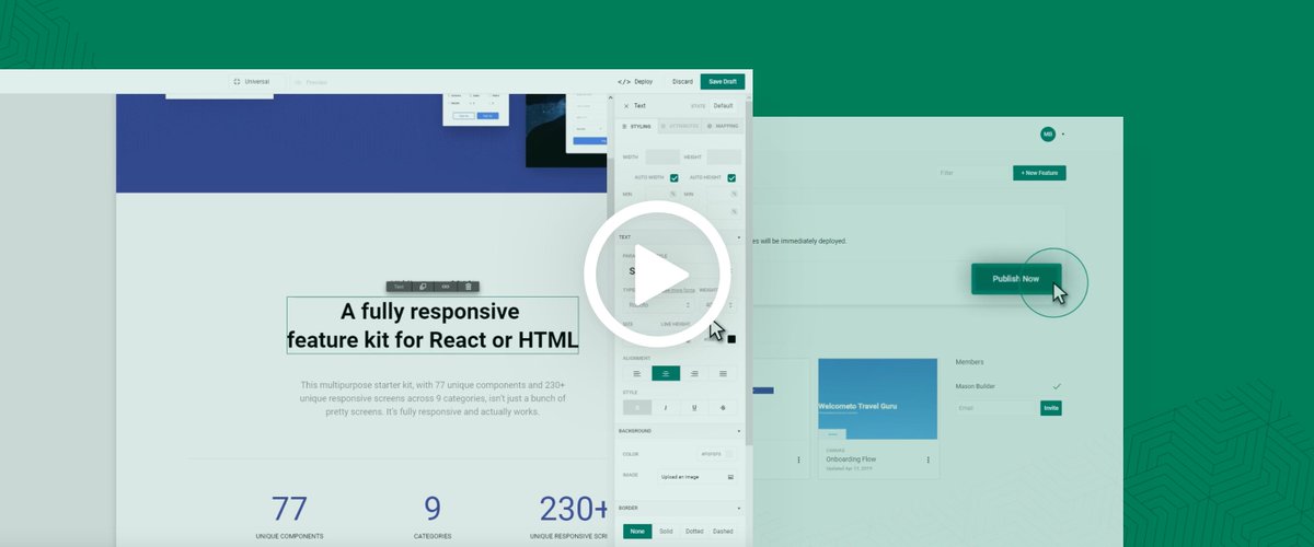 MasonApi's tweet photo. "Ever need to spin up a quick landing page, complete with some interactive forms, custom design, and built to fit mobile and desktop screens? Our latest video shows you how: https://t.co/cVBmRZbAik https://t.co/BeyO0NFL5v