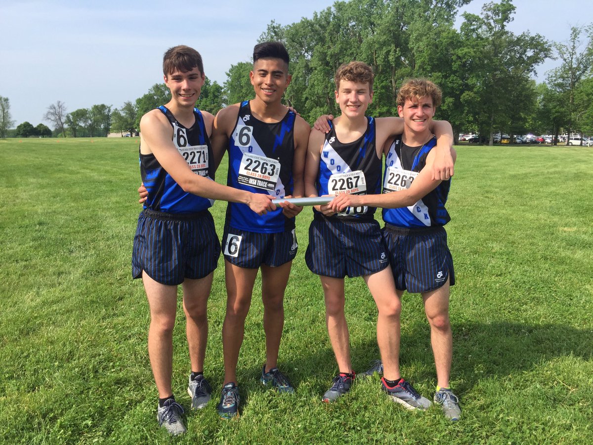 WHSCoach_K's tweet photo. WHs 4x8 state team opened the IL State Meet with the first race of the day with an unofficial 8:33.01! Congrats on the state run! @woodstocktrack @woodstocktrack1 https://t.co/02QjQBjNs8