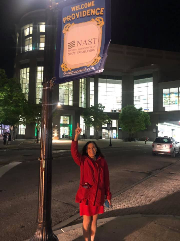 MassTreasury's tweet photo. This week our team had the privilege of heading to Providence for the National Association of @StateTreasurers Conference! #NAST helps train and educate treasury staff and give them the tools to bring economic stability and security back to their communities. #tmts2019 https://t.co/qsof29FdHe