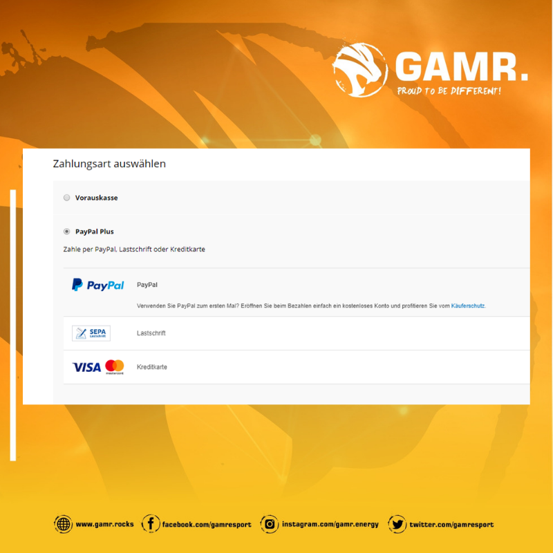 gamresport's tweet photo. Ab heute bietet GAMR. auch die Zahlungsarten Lastschrift &amp; Kreditkarte an 🤩 In unserem Online Shop unter https://t.co/uoPbZlOkyS erhaltet ihr den beliebten GAMR. Energy Drink &amp; für den Sommer auch die überaus stylische GAMR. Snapback Cap.

Euer GAMR. Team #esport #energydrink https://t.co/g8F1scjj0w