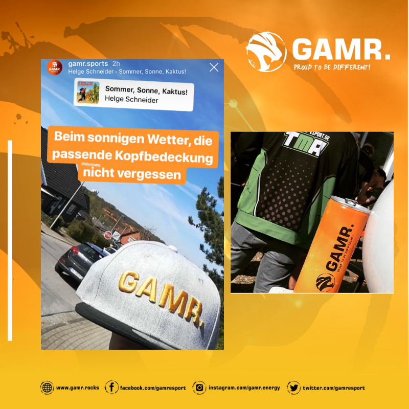 gamresport's tweet photo. Ab heute bietet GAMR. auch die Zahlungsarten Lastschrift &amp; Kreditkarte an 🤩 In unserem Online Shop unter https://t.co/uoPbZlOkyS erhaltet ihr den beliebten GAMR. Energy Drink &amp; für den Sommer auch die überaus stylische GAMR. Snapback Cap.

Euer GAMR. Team #esport #energydrink https://t.co/g8F1scjj0w