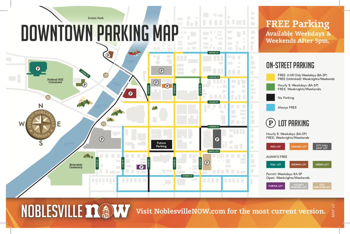 Planning a visit to downtown Noblesville? Check out our parking map for locations of free parking on weekdays and weekends!