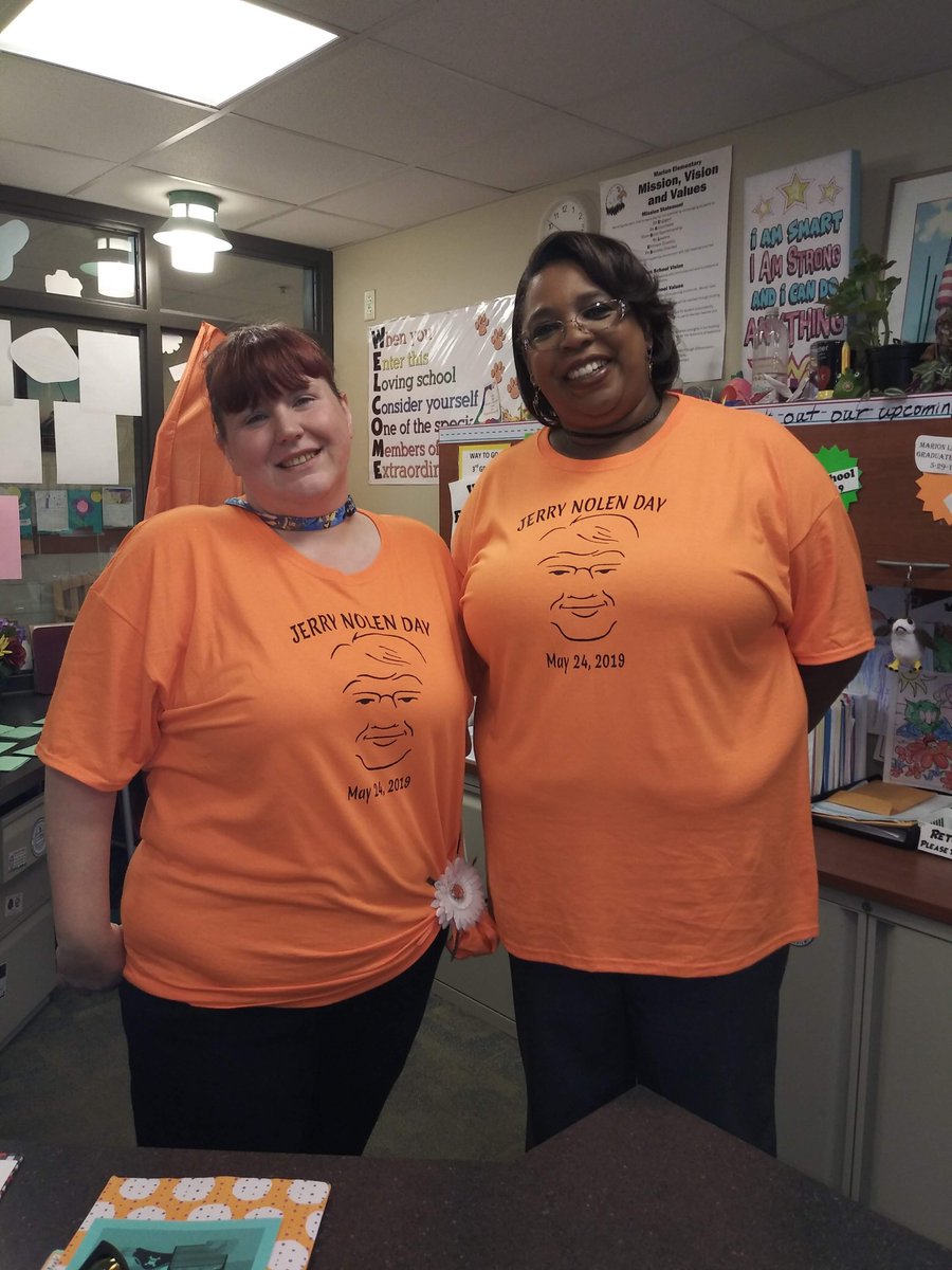 Marion shows its love for Jerry Nolen <a href="/jerrynolenrhs/">Jerry Nolen</a> on Ritenour's Jerry Nolen Day! Our District will not be the same without you!  Enjoy your retirement!